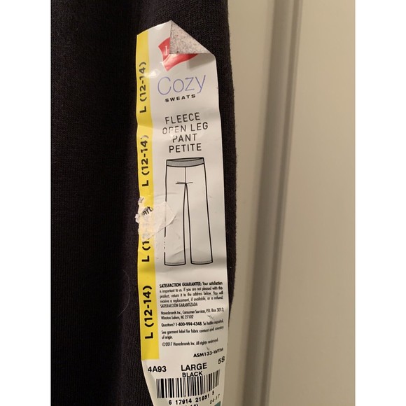 Hanes Live Love Comfort Women's Fleece Jogging Pants Size Large Petite B… - Picture 3 of 6